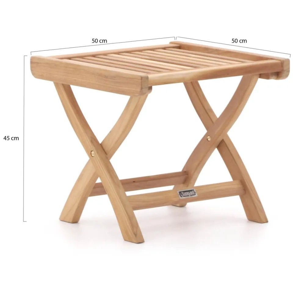 Sunyard Furniture Sunyard Veronica voetenbank bruin, foto 3