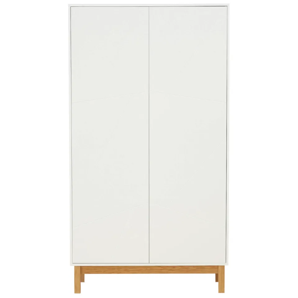 NOUS Living Arca kledingkast wit Wit/naturel