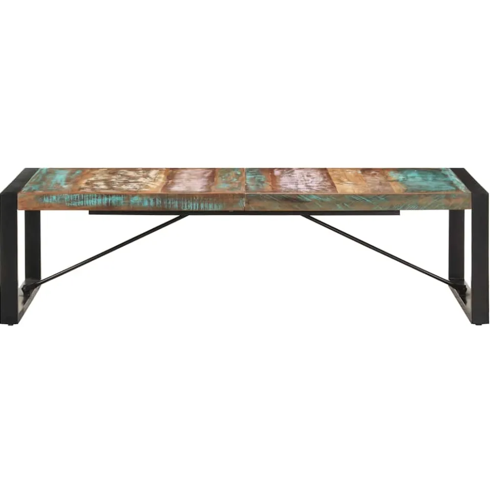 vidaXL Salontafel 140x70x40 cm massief gerecycled hout bruin, foto 2