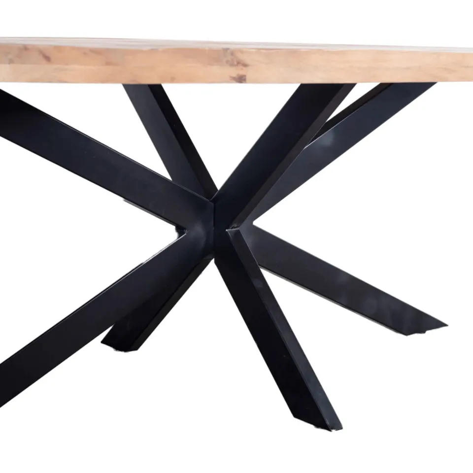 Giga Meubel Eettafel Mansour Ovaal Mangohout 200cm, foto 5