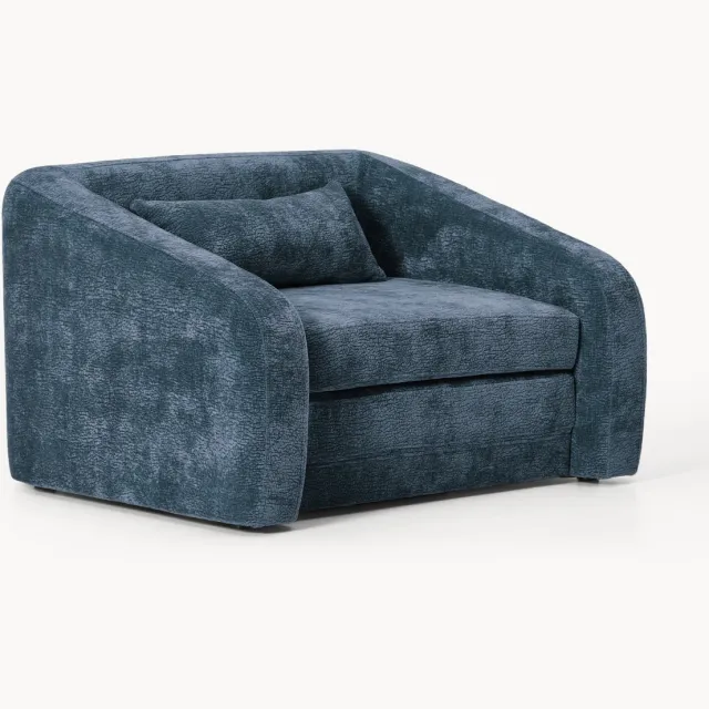 Westwing Collection Slaapbank Eliot Blauw