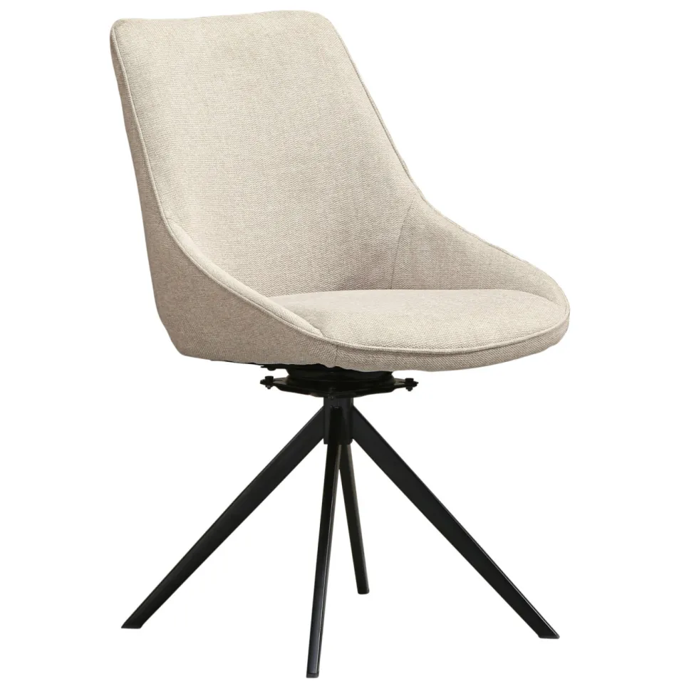 NOUS Living Loren eetkamerstoel beige, foto 4