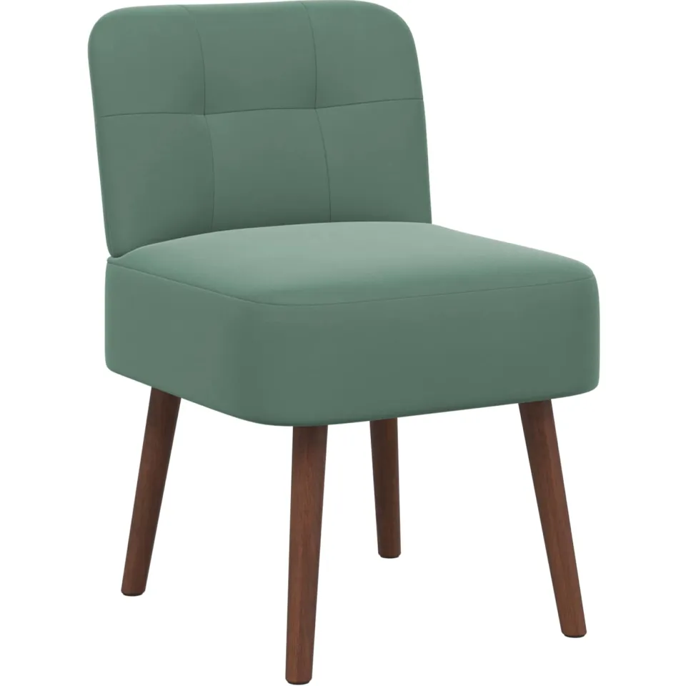 vidaXL Slipper Stoel Zeegroen fluweel groen, foto 3