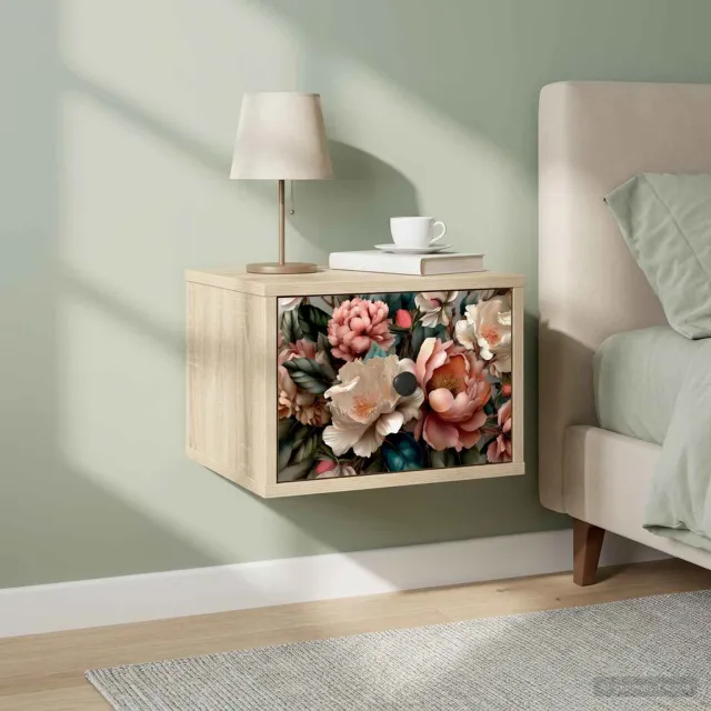 vidaXL Wandkastje BORNE Sonoma Eiken 36 x 33 x 25 cm Bewerkt hout, foto 2