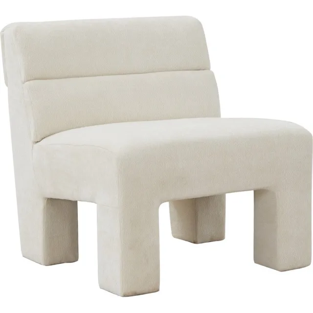 Homebound by Kolony HomeBound by KY | Fauteuil Micha in stof wit | fauteuil