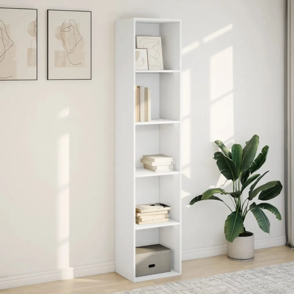 vidaXL Boekenkast 40x30x189 cm bewerkt hout wit, foto 2
