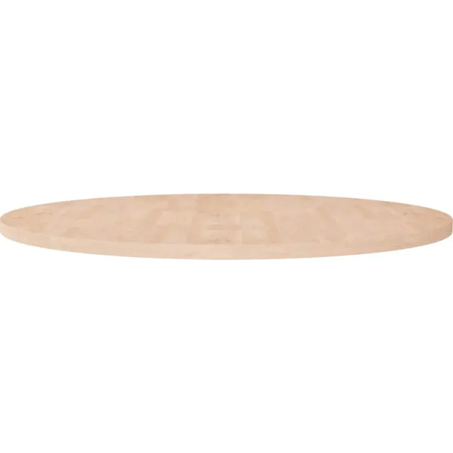 vidaXL Tafelblad rond Ø90x2,5 cm onbehandeld massief eikenhout Bruin