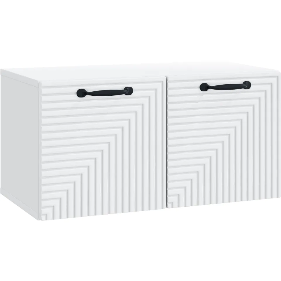 vidaXL Wandbeugel TV-kast Wit 59,5 x 31 x 30 cm Bewerkt hout, foto 3