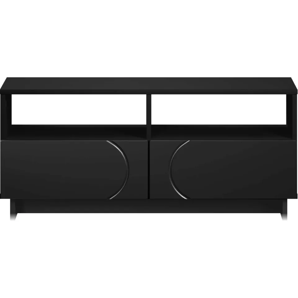 vidaXL TV-standaard 90 x 34,5 x 40 cm Zwart Bewerkt hout, foto 3