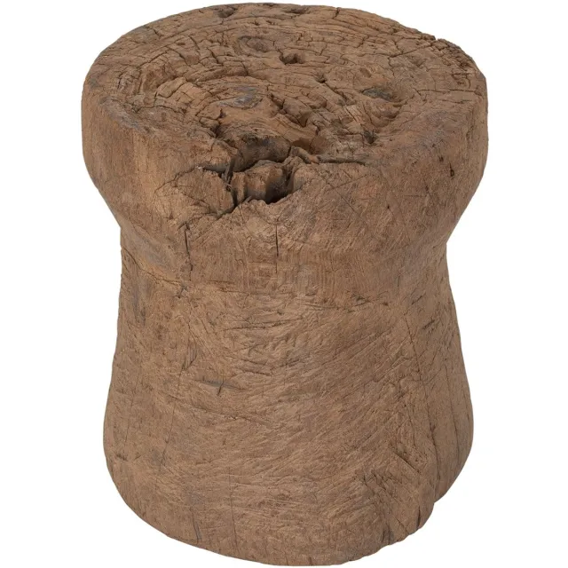 Must Living Antiques Side table Toba ,±35xØ30 cm, recycled teakwood Naturel