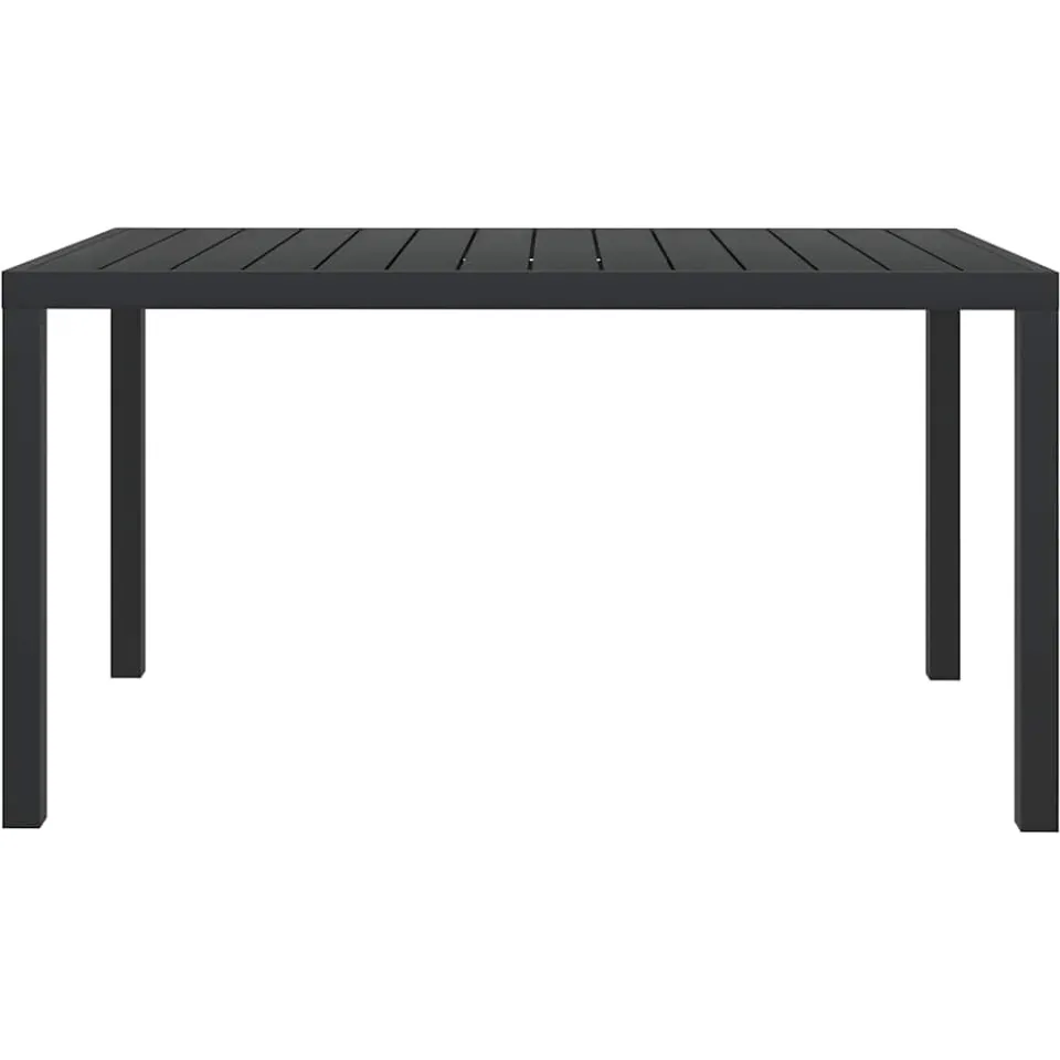 vidaXL Tuintafel 150x90x74 cm aluminium en HKC zwart