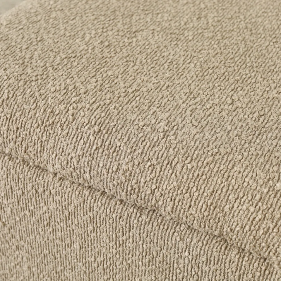 Nolon Jente bankje met opbergruimte bouclé taupe - 95 x 37 cm, foto 5