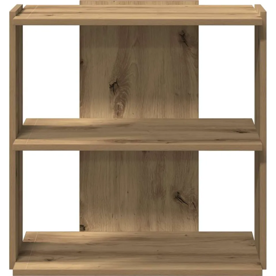 vidaXL Boekenkast 3-laags 60x30x60 cm bewerkt hout artisanaal eiken, foto 4