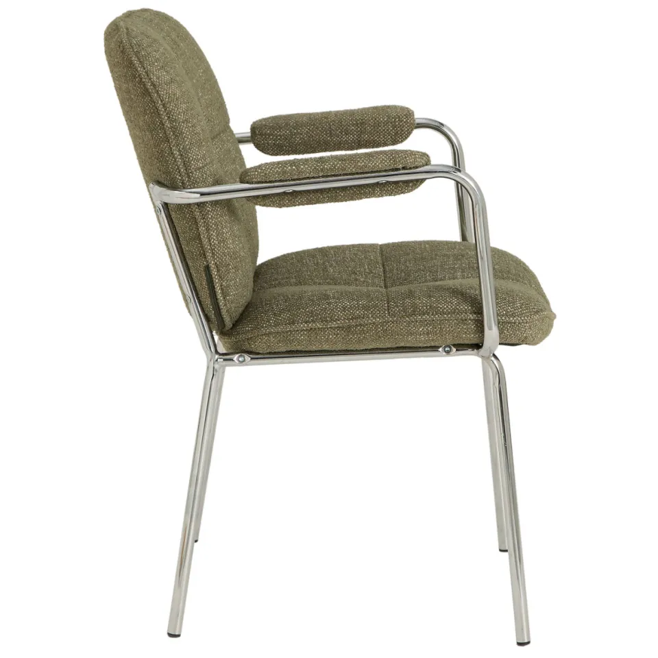 NOUS Living eetkamerstoel Chrome groen, foto 7