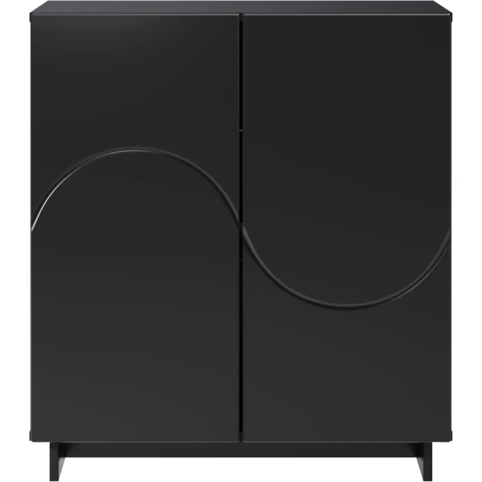 vidaXL Dressoir Zwart 67 x 34,5 x 75 cm Bewerkt hout, foto 4