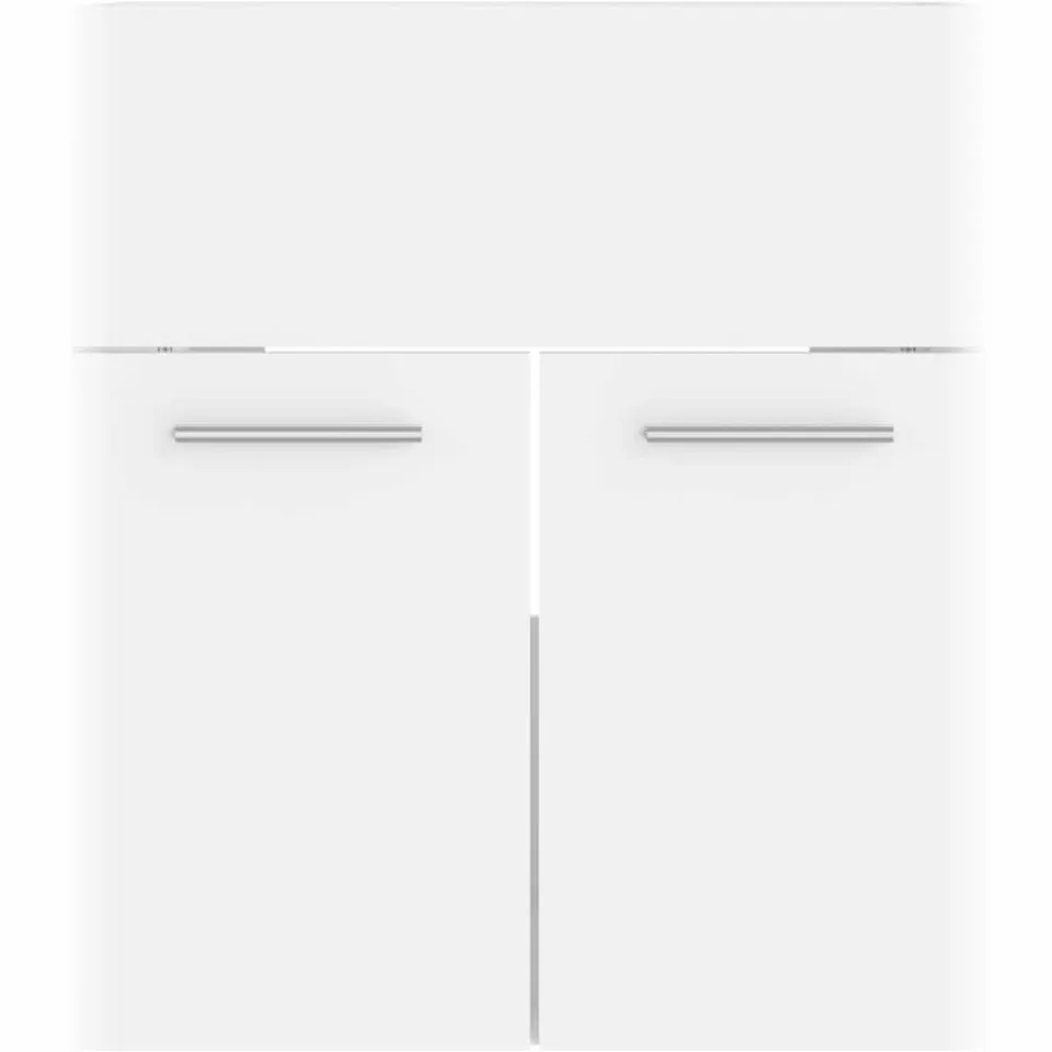 vidaXL Wastafelkast 41x38,5x46 cm bewerkt hout wit, foto 4