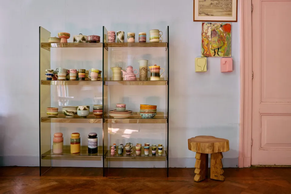 HKLIVING opbergkast Acryl olive, foto 4