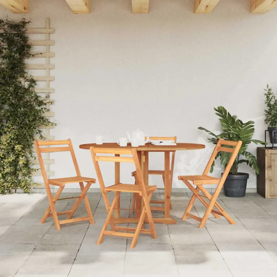 vidaXL Tuintafel inklapbaar 120x70x75 cm massief teakhout bruin, foto 3