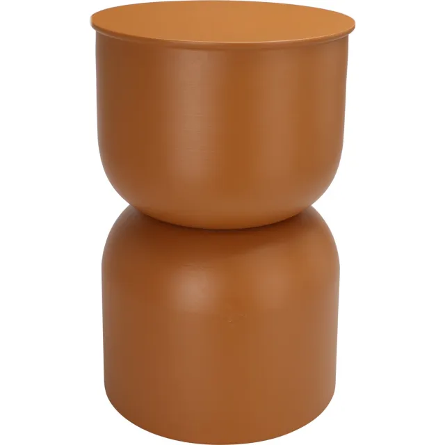 Home & Styling Collection Home Styling Collection - Bijzettafel - Bijzettafel zuil DISA, mat, Ø 31 cm Oranje