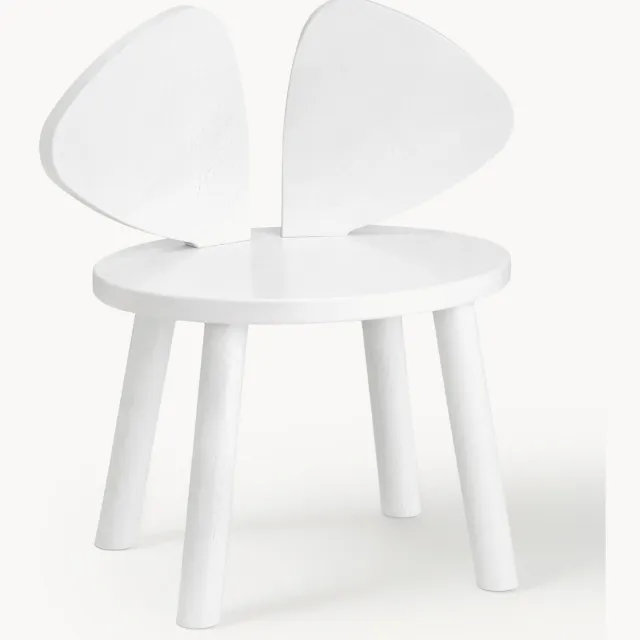Nofred Kinderstoel Mouse van hout Wit