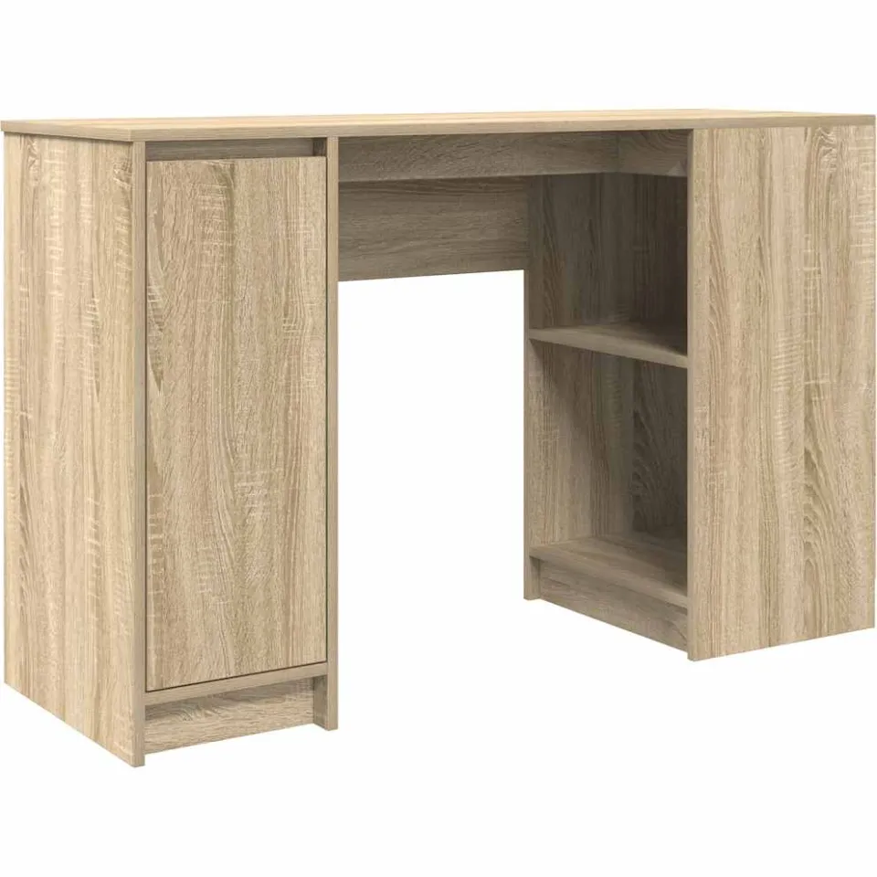 vidaXL Bureau 120x42x76 cm spaanplaat sonoma eikenkleurig Bruin