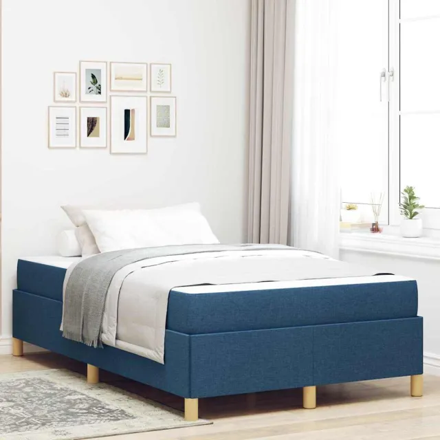 vidaXL Bedframe Blauw 120 x 190 cm Stof