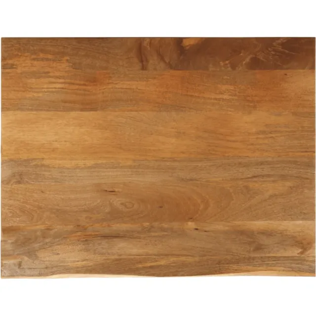 vidaXL Tafelblad met natuurlijke rand 90x80x2,5 cm massief mangohout Bruin