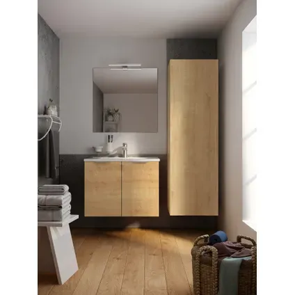 Allibert Badmeubelset Euro Pack 60cm Met 2 Deuren Arlington Eik hout, foto 2