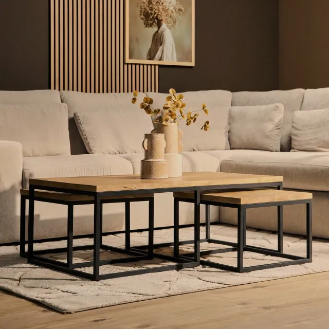 Starfurn Salontafel Dakota - Bruin - 60x120x42 cm