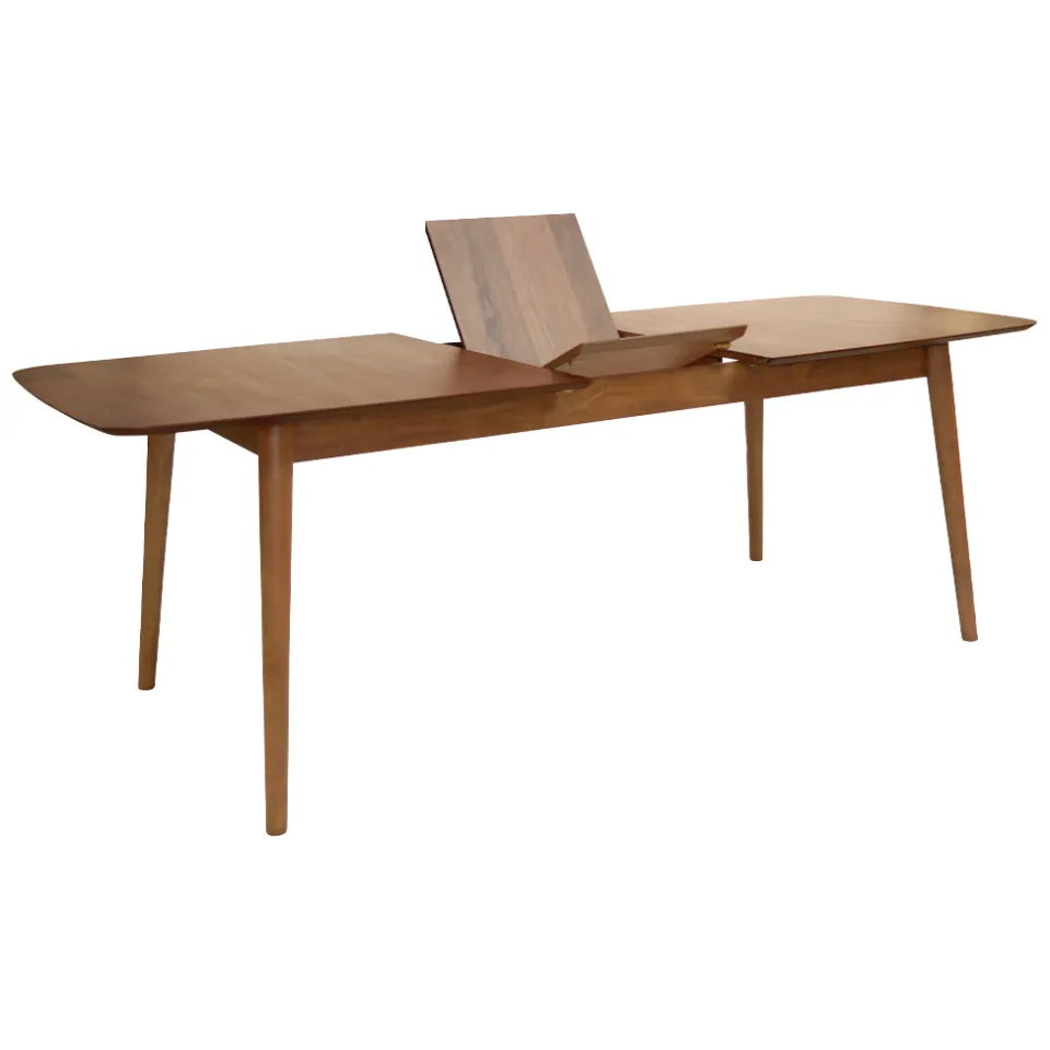 Lisomme Victor uitschuifbare houten eettafel walnoot - 180 tot 219 x 90 cm, foto 4