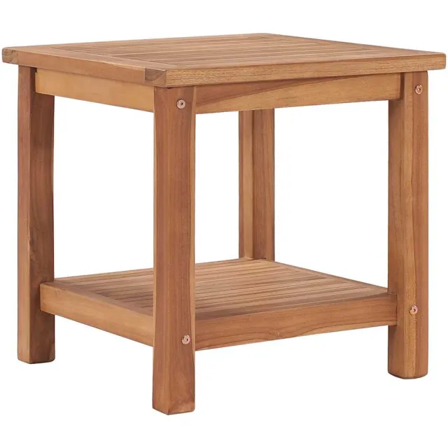 vidaXL Salontafel 45x45x45 cm massief teakhout Bruin