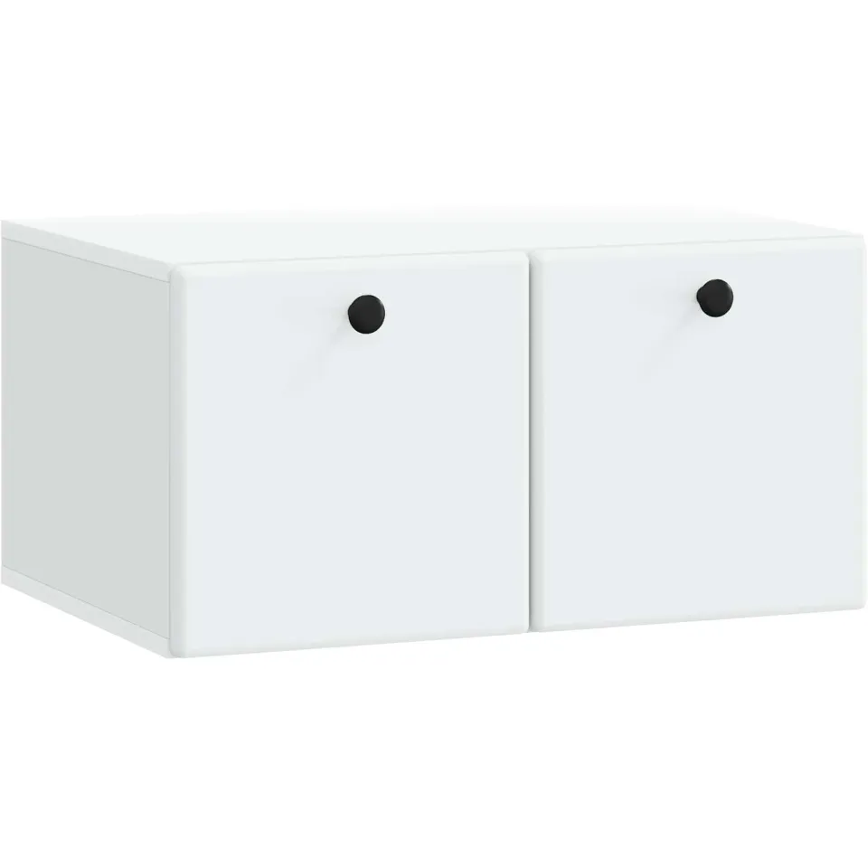 vidaXL Wandbeugel TV-kast 59,5 x 41 x 30 cm Wit Bewerkt hout, foto 3