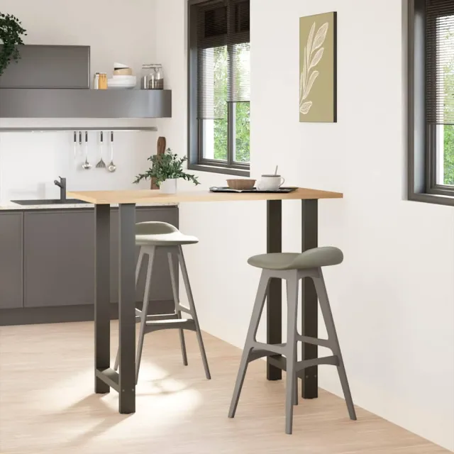 vidaXL Bartafelpoten 2 st 60x(110-111) cm staal antraciet Anthraciet
