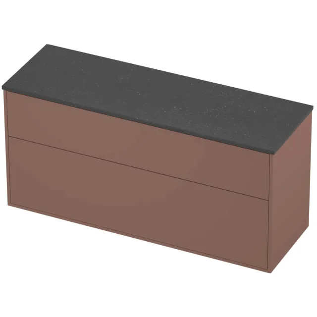 Proline Deck Badmeubelset Hardsteen Voor Grepen Asymmetrisch 140x46x67 cm Blue Stone Beauty Blush Rosé Goud