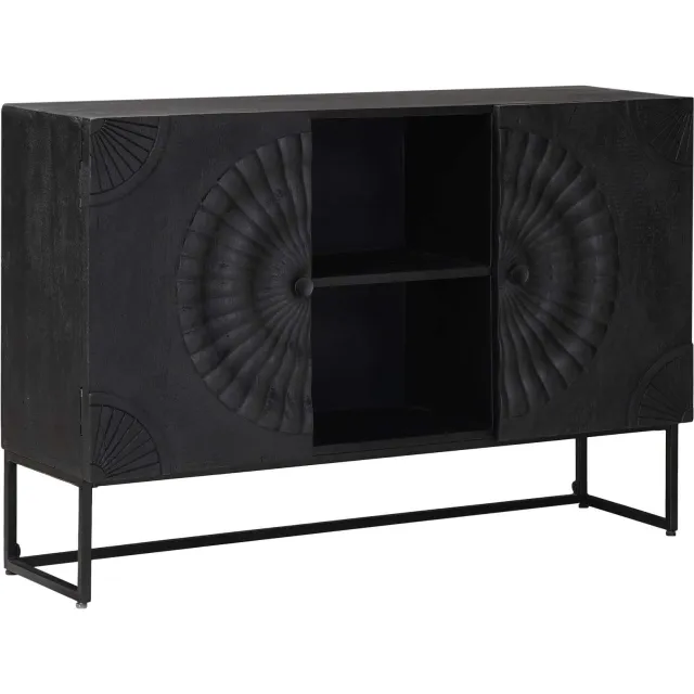 vidaXL Dressoir Zwart 105 x 30 x 68 cm