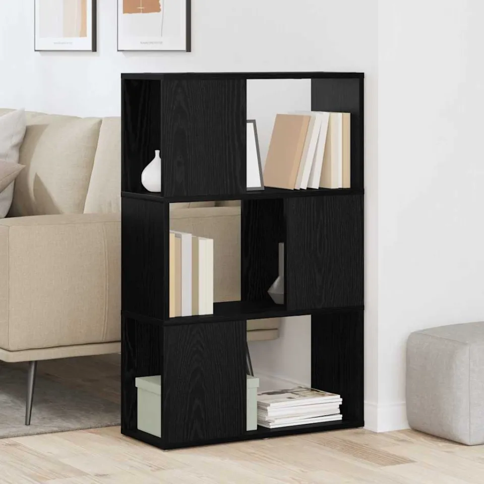 vidaXL Tv-meubelset 60 x 24 x 94,5 cm Zwart Bewerkt hout, foto 4