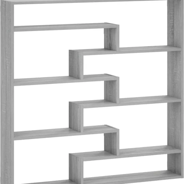vidaXL Wandplank - Grijs - Sonoma - 103 - x - 17 - x - 102 - cm - Bewerkt - hout Grijs Sonoma