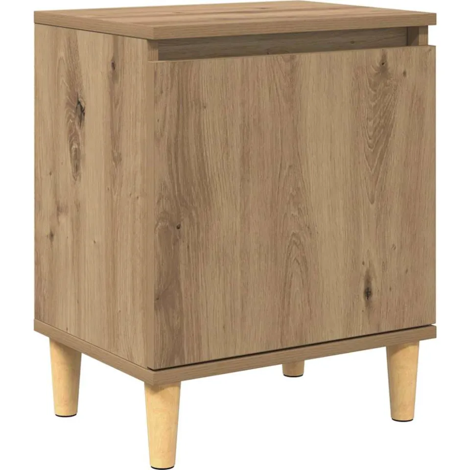 vidaXL Nachtkastje Artisan Eiken 40 x 30 x 50 cm Bewerkt hout, foto 3