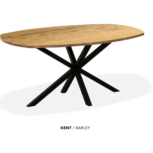 Maxfurn Eettafel deens ovaal | Zeer krasvast | Kleur: Barley | Afm. 190x102cm