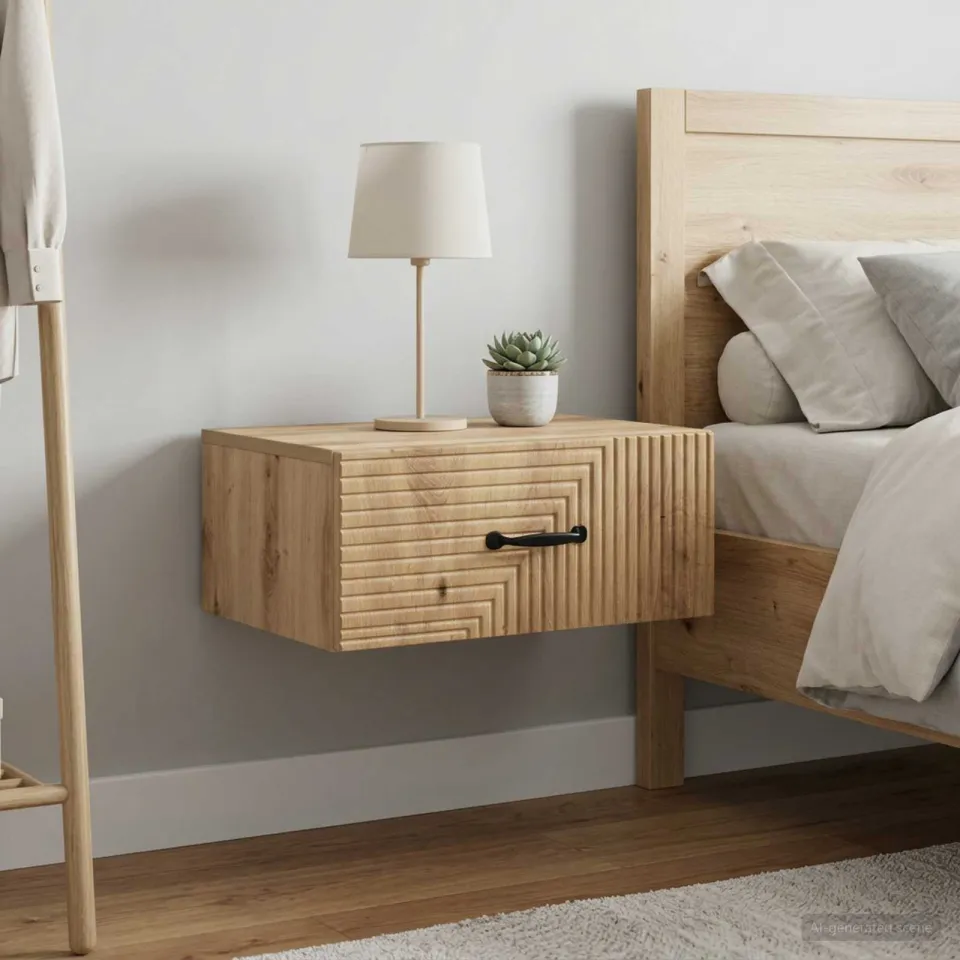 vidaXL Wandbeugel Bedkast 2 st Artisanaal eiken 49 x 34,5 x 20 cm, foto 4