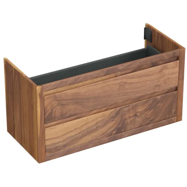 Forzalaqua Onderkast Forzalaqua Gela 120x51x60 Cm 2 Softclose Lades Noten Pure Walnut Bruin