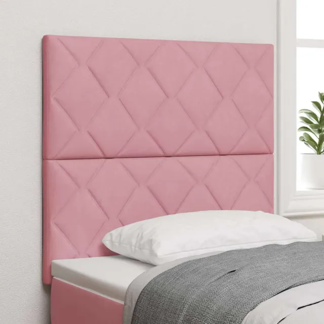 vidaXL Hoofdbord Roze 90 cm Fluweel