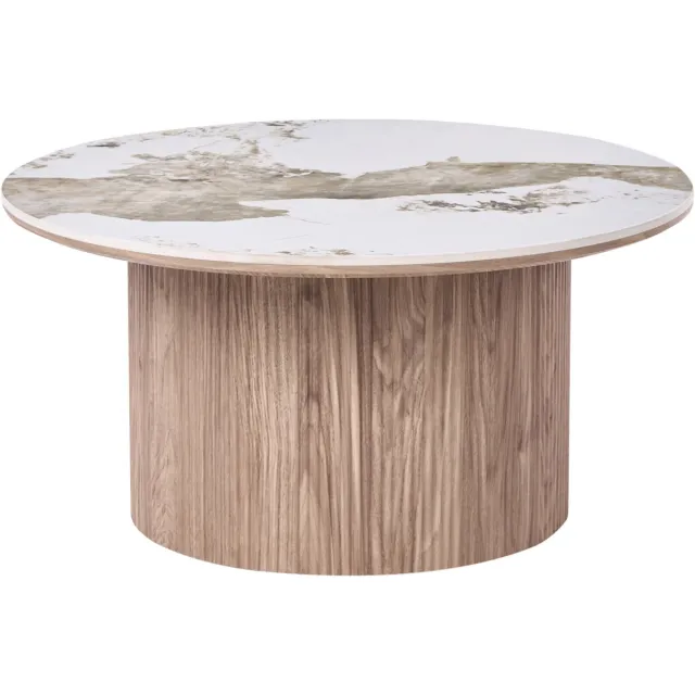 Beliani DORA - Salontafel - Bruin - Keramiek