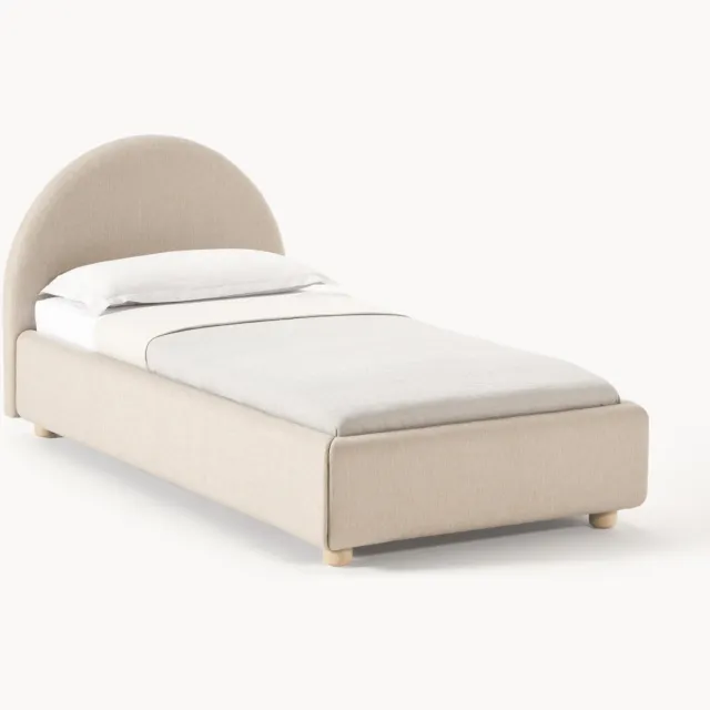 Westwing Collection Eenpersoonsbed Ebba Beige