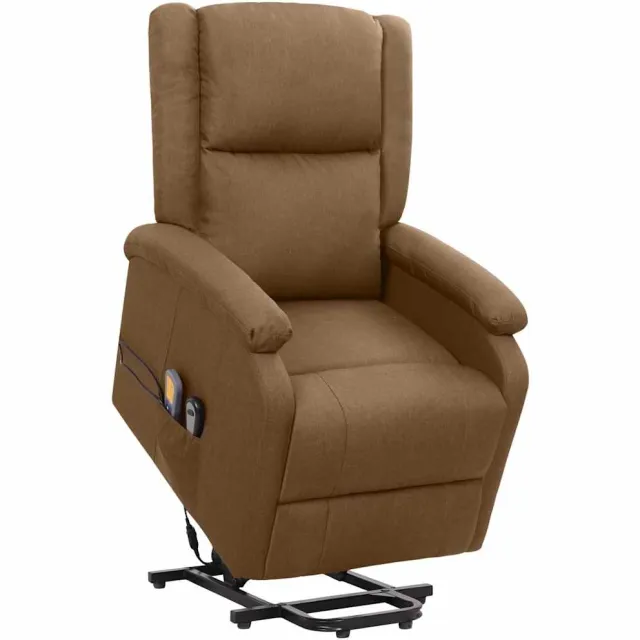 vidaXL Sta-op-massagestoel stof bruin