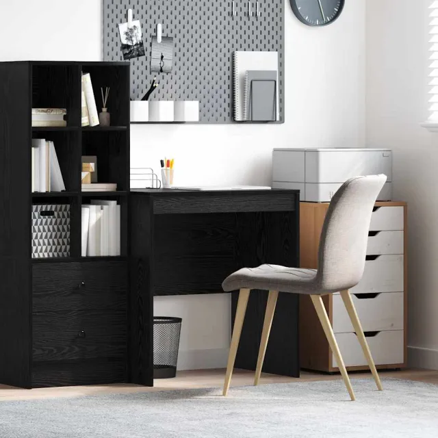 vidaXL Bureau Zwart Eiken 70 x 50 x 76 cm, foto 2
