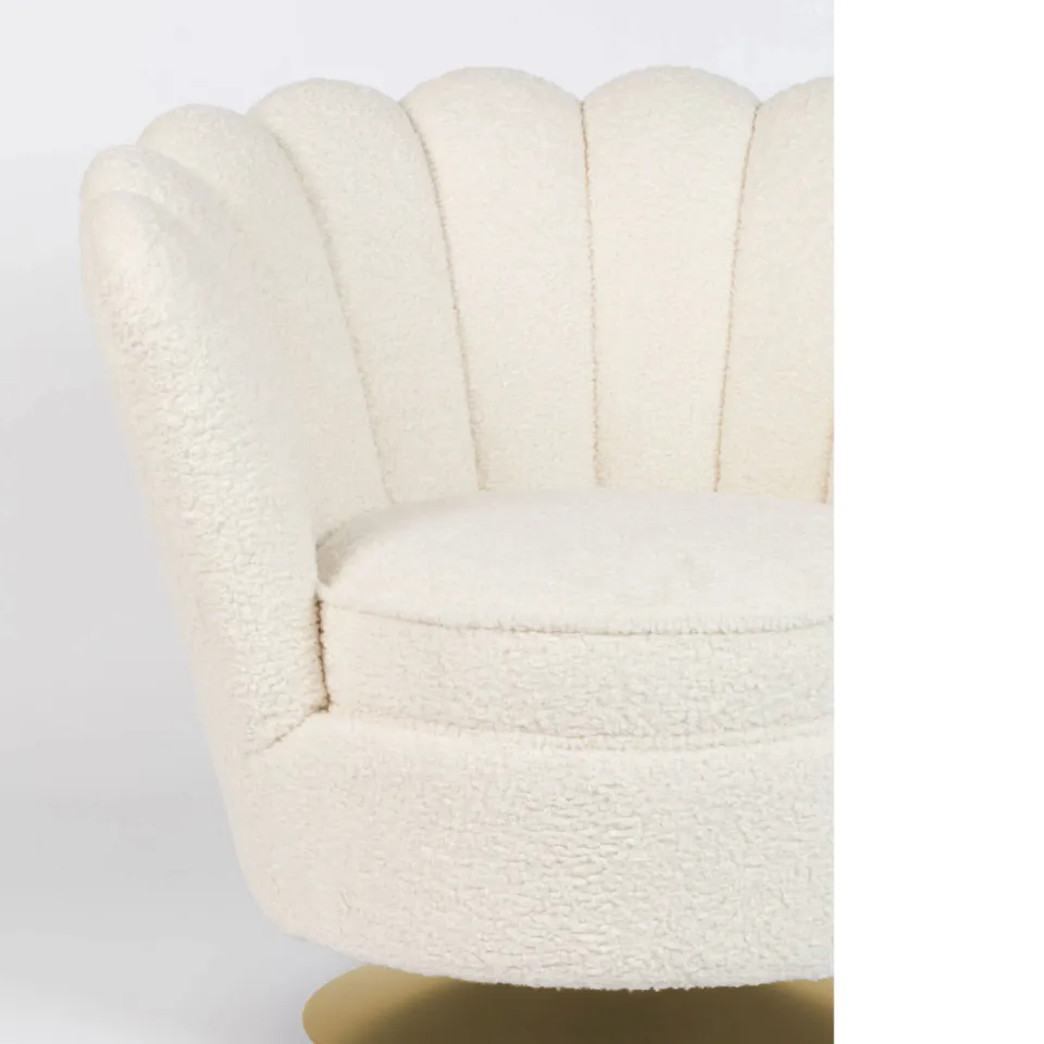 Bold Monkey Mother Of All Shells fauteuil teddy naturel, foto 5