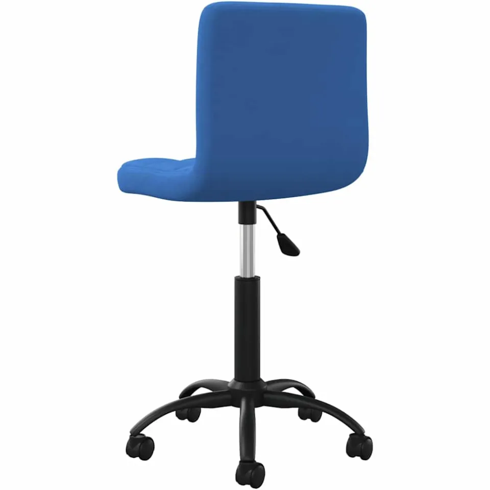 vidaXL Eetkamerstoel draaibaar fluweel blauw, foto 2