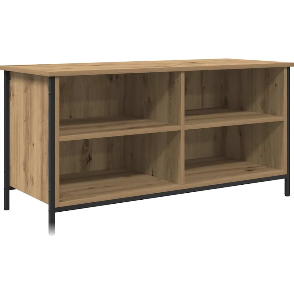 vidaXL TV-kast 100 x 40 x 50 cm Artisan Eiken Bewerkt hout, foto 3