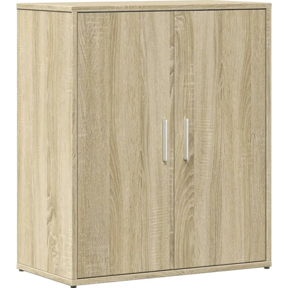 vidaXL Dressoir 60x31x70 cm bewerkt hout sonoma eikenkleurig Bruin